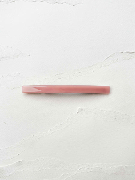 Tiepology - Classic Slim Cellulose Acetate Hair Barrette: Wood