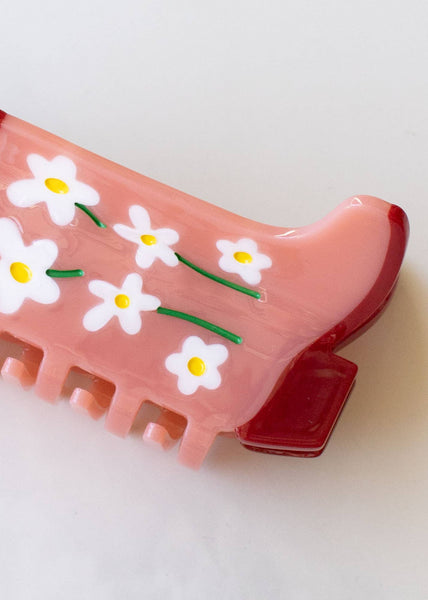 Daisy Cowboy Boot Hair Clip