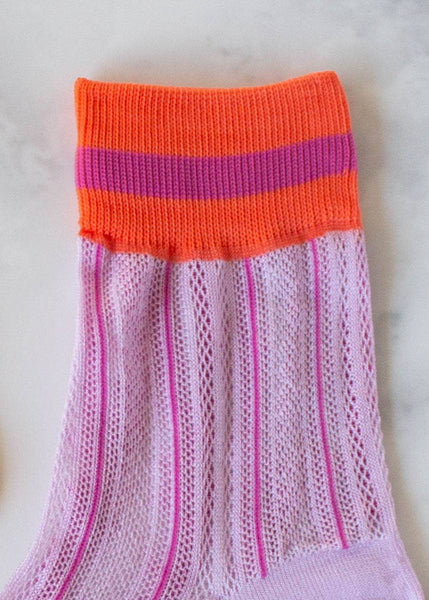 Mesh Striped Socks