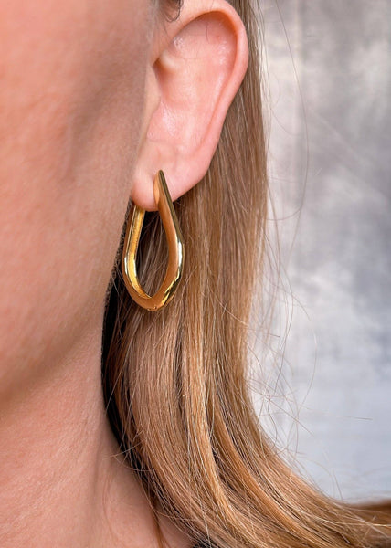 Teardrop Hoop Earrings