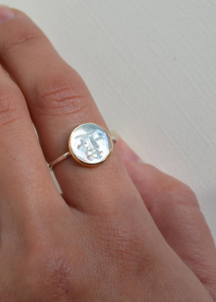 Pearl Moon Ring
