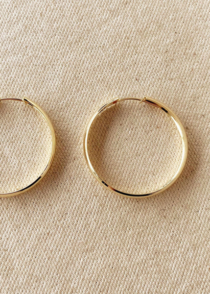 Hollow Hoop Earrings - 40mm