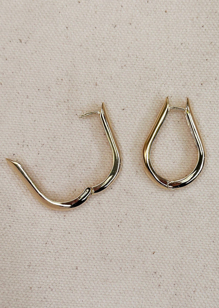 Teardrop Hoop Earrings