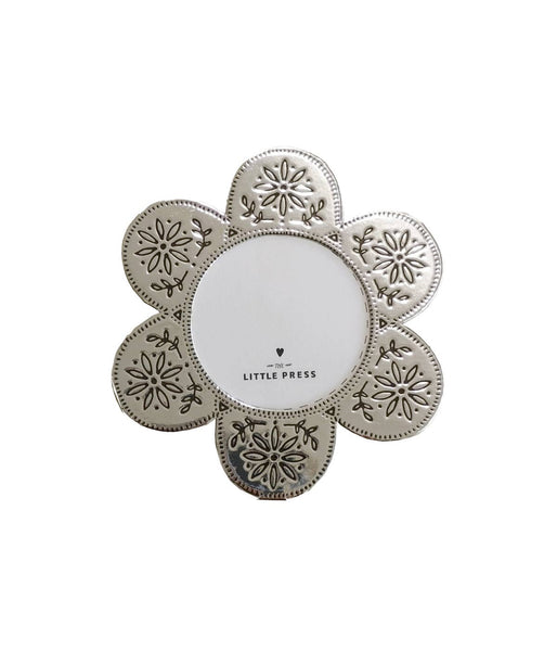 Faux Tin Flower Frame