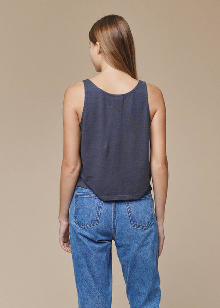 Cropped Tank - Diesel Gray