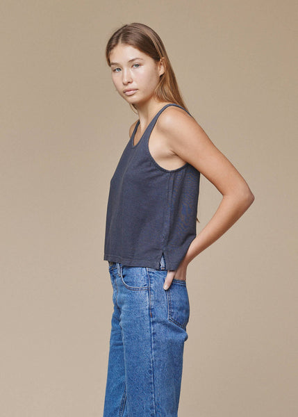 Cropped Tank - Diesel Gray