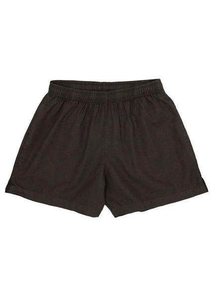 Black shorts on a white background