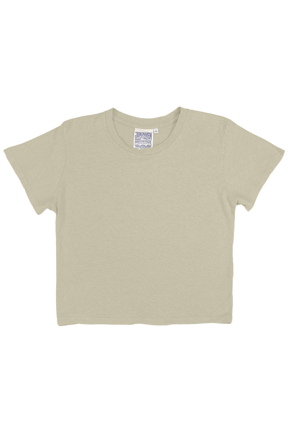 Cropped Lorel Tee - Desert Khaki
