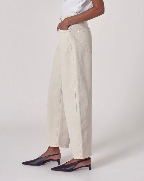 Gigi Barrel Jean - Salt