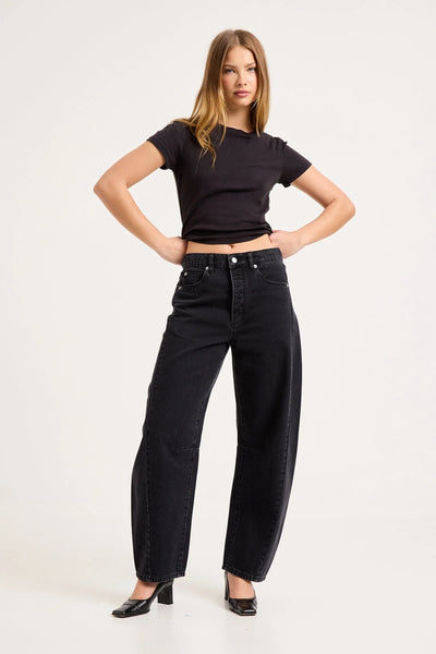 Rolla’s Arc Barrel Jeans - Mercer Black