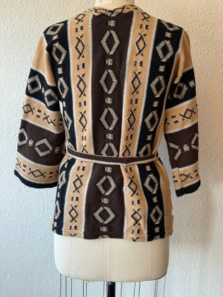 Vintage Wrap Tie Sweater