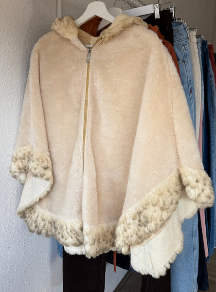 Vintage Fur Poncho
