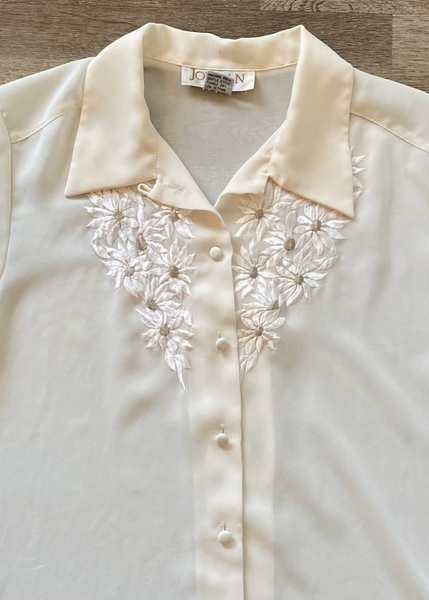 Vintage Embroidered Short Sleeve