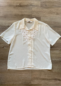 Vintage Embroidered Short Sleeve