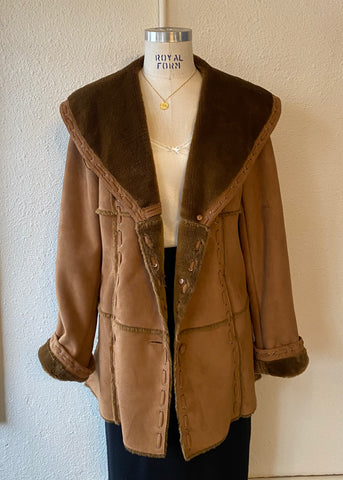 Preloved Fur Lined Coat