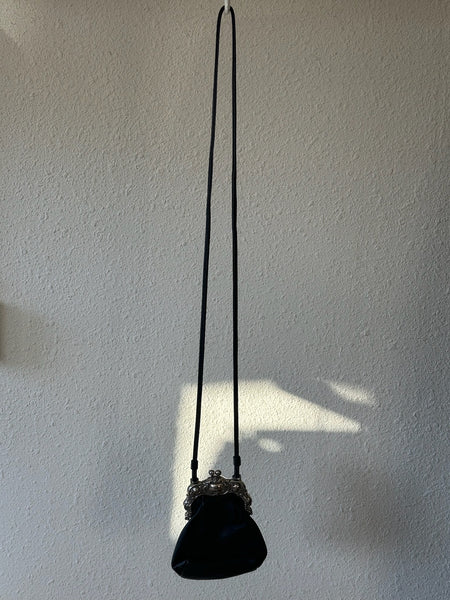 Vintage Black Brighton Crossbody Purse