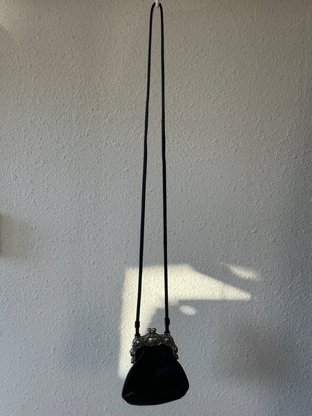 Vintage Black Brighton Crossbody Purse