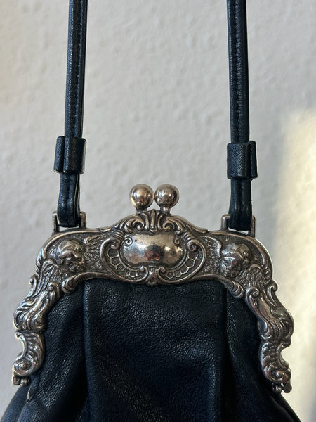 Vintage Black Brighton Crossbody Purse