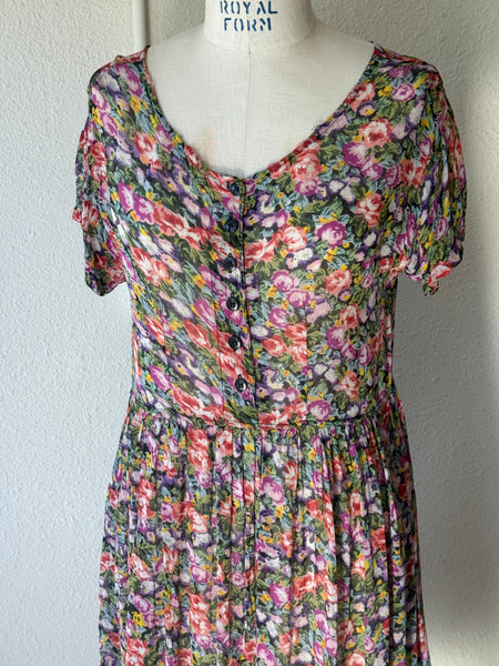 Vintage Floral Dress
