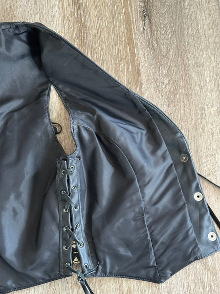 Vintage Fringe Moto Vest