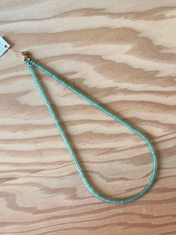 Aventurine Beaded Necklace - 2mm