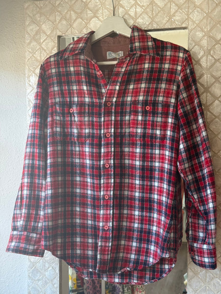 Vintage Plaid Button-Down