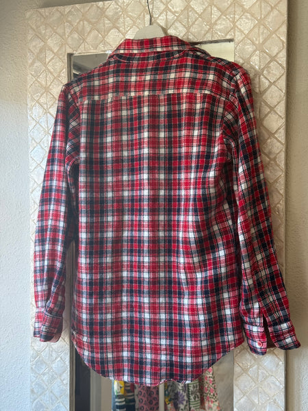 Vintage Plaid Button-Down