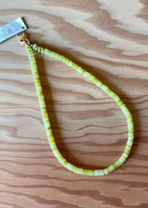 Lemon Jade Beaded Necklace