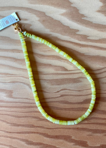 Lemon Jade Beaded Necklace