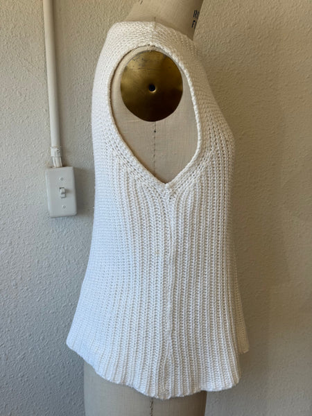 Vintage Cotton Sleeveless Knit Top