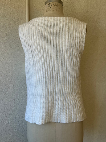 Vintage Cotton Sleeveless Knit Top