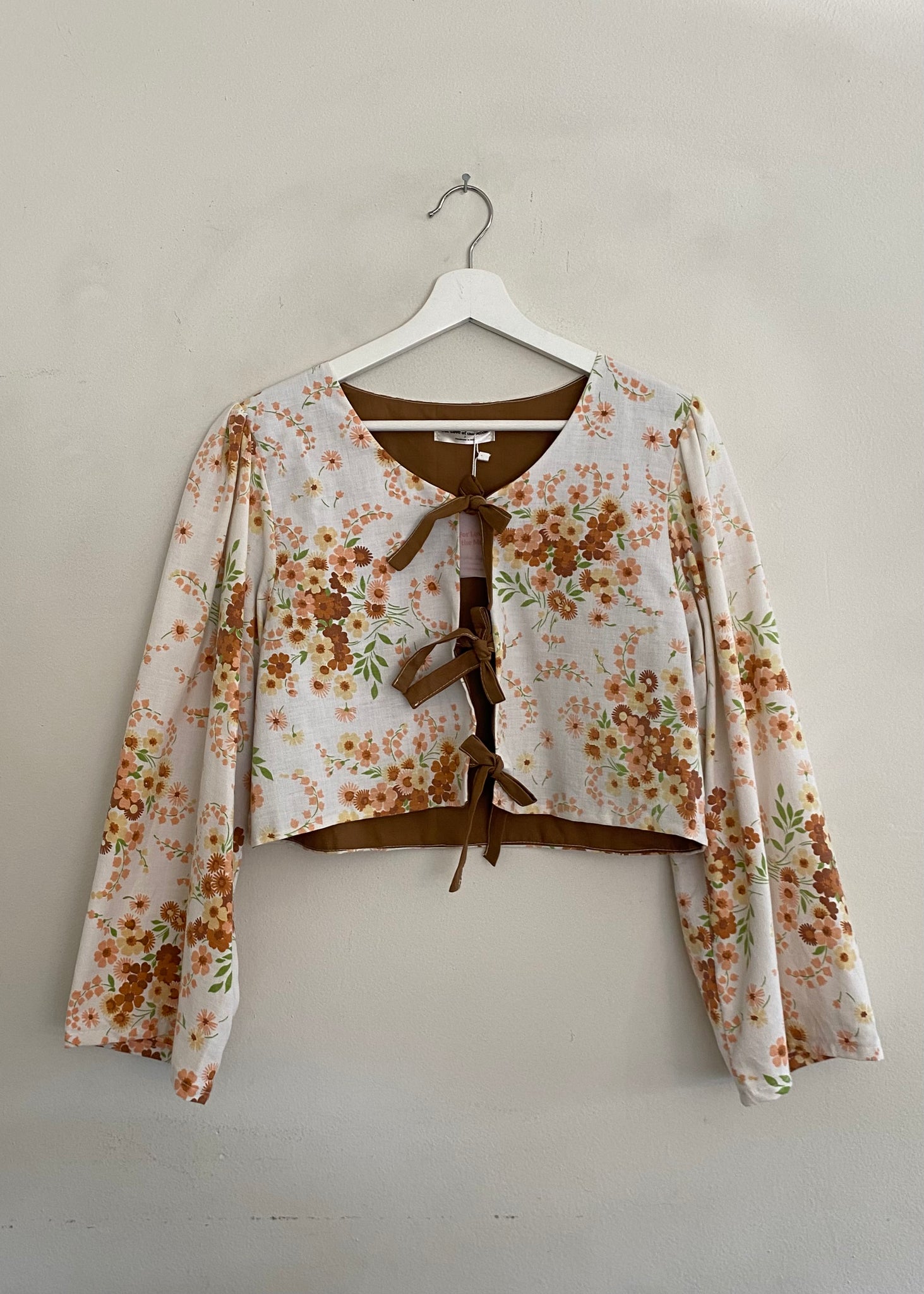 Alma Top - Peach Floral