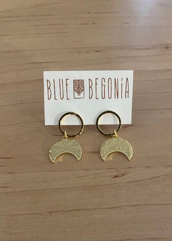 Moon Charm Earrings