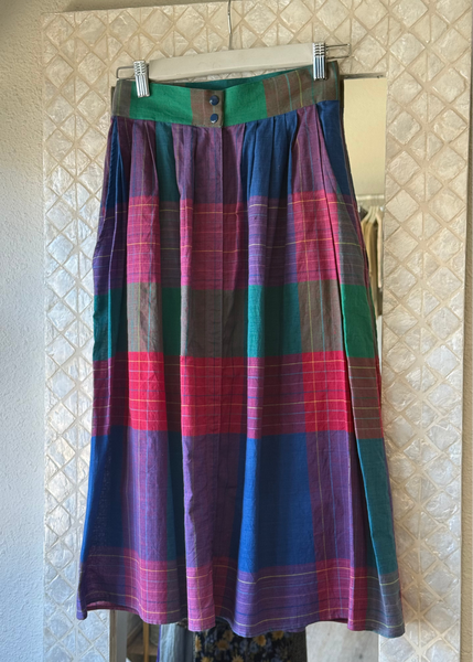 Vintage Plaid Skirt