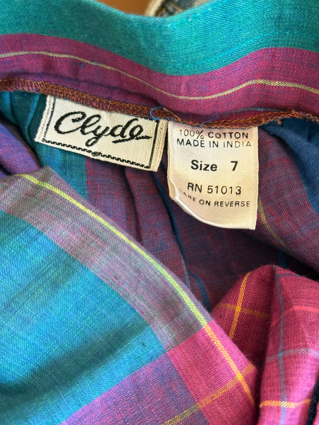 Vintage Plaid Skirt