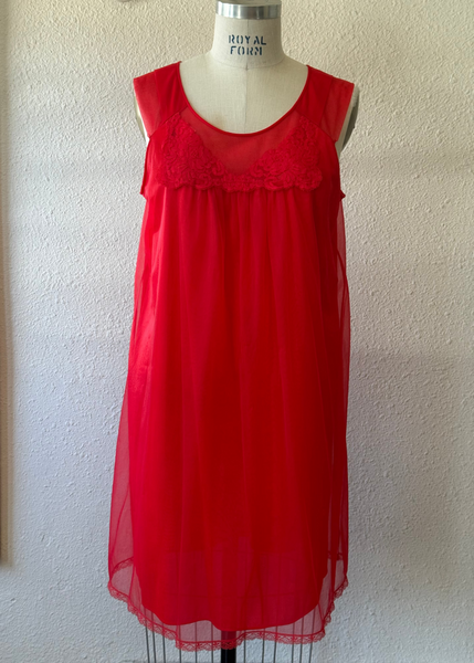 Vintage Red Nightgown