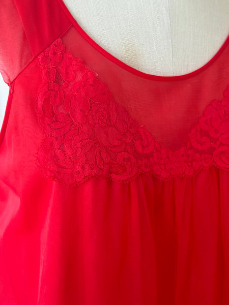 Vintage Red Nightgown