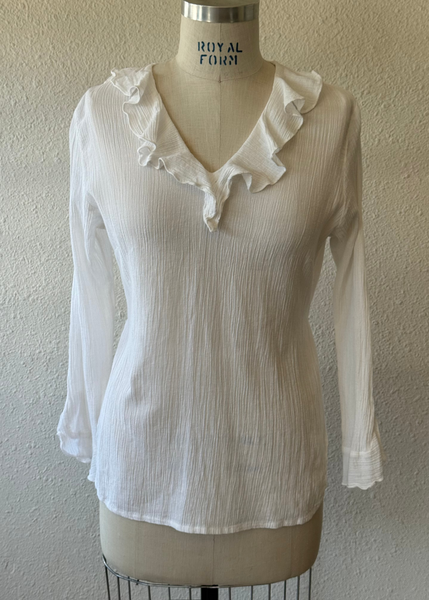 Vintage Ruffle Blouse