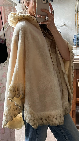 Vintage Fur Poncho