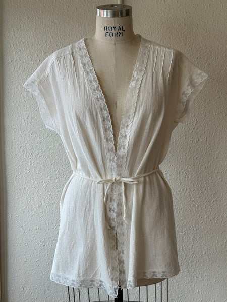 Vintage Lace Tie Top