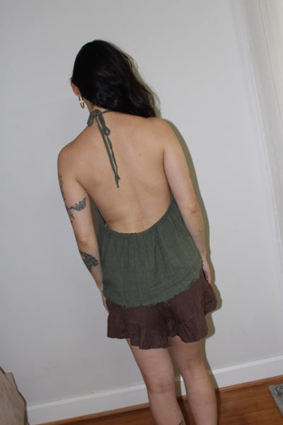 Linen Halter Top