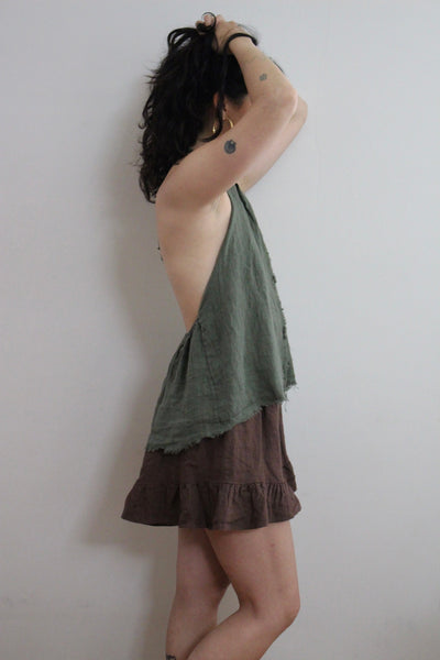 Linen Halter Top