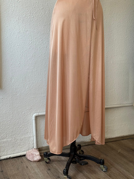 Vintage Lace Halter Slip Dress