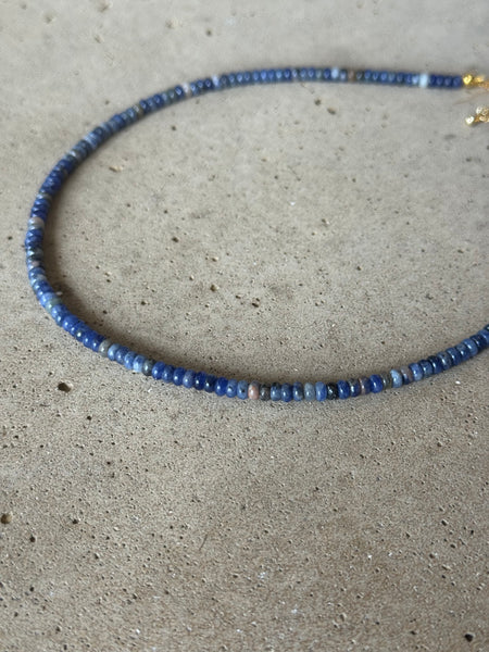 Sodalite Beaded Necklace - 4mm