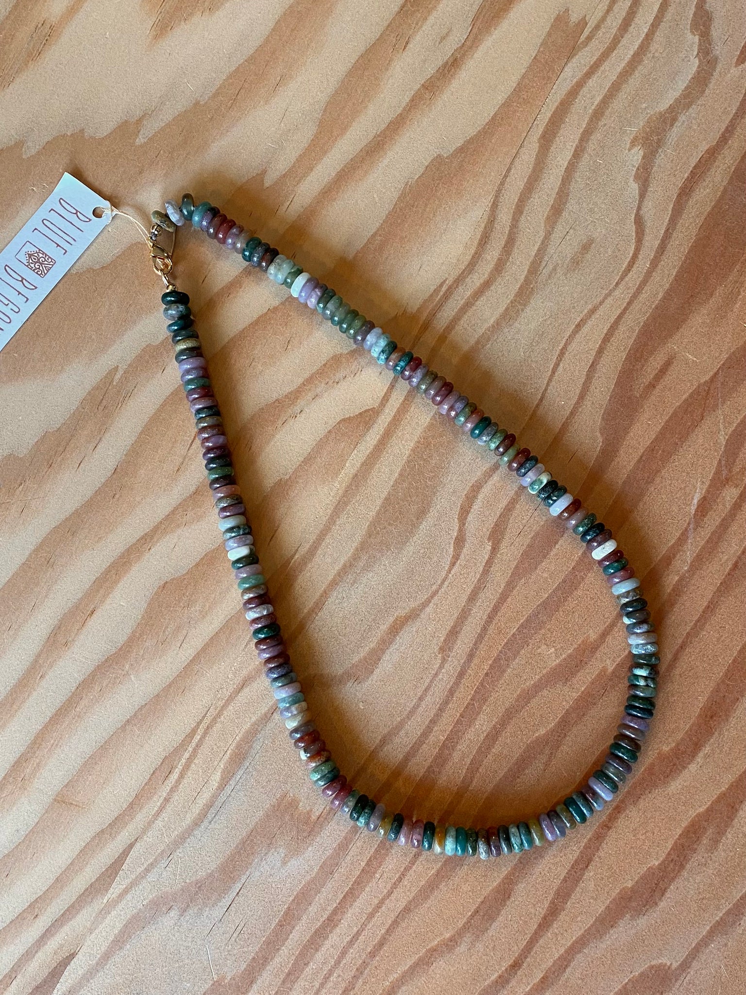 Indian Agate Beaded Necklace
