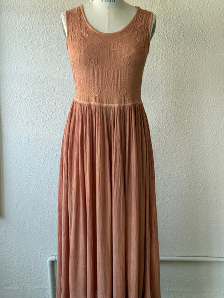 Vintage Embroidered Midi Dress