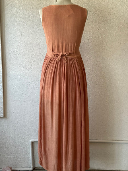 Vintage Embroidered Midi Dress
