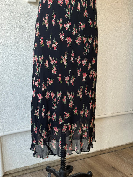 Vintage Floral Midi Dress