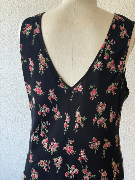 Vintage Floral Midi Dress