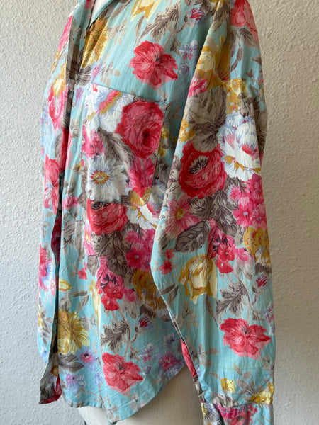 Vintage Floral Button Up